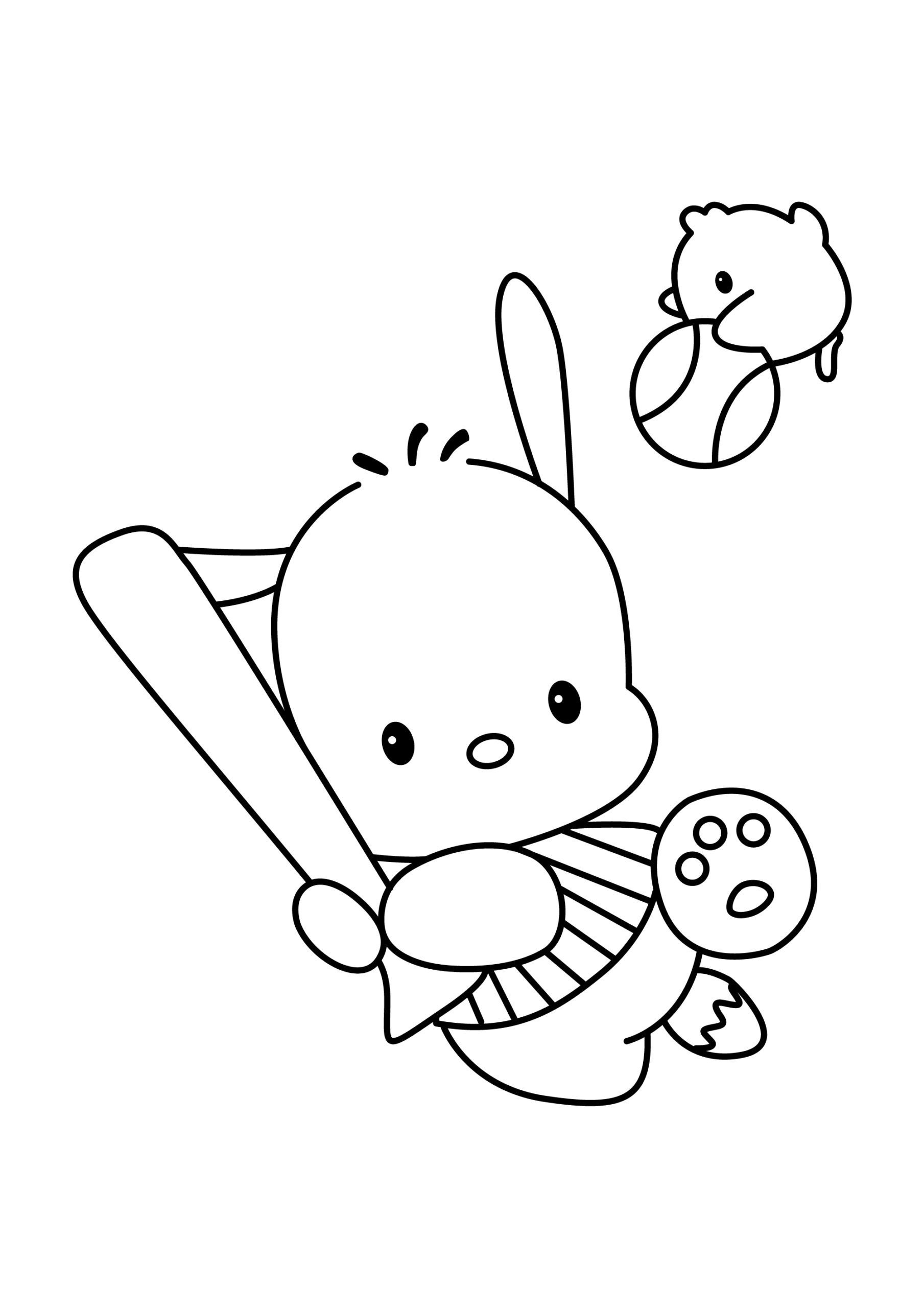 Sanrio characters-baseball Pochacco