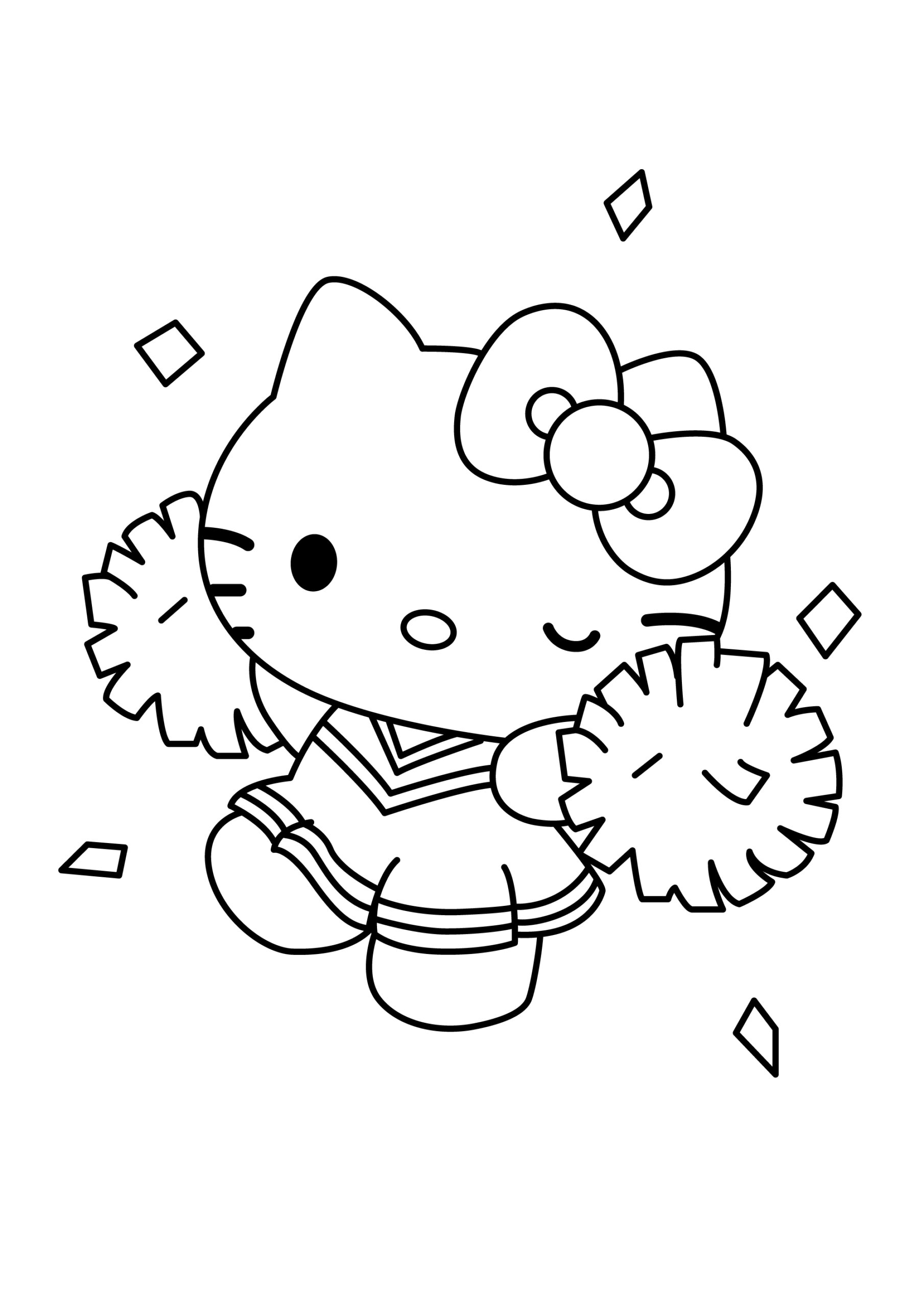 Sanrio characters-Cheerleading Hello Kitty